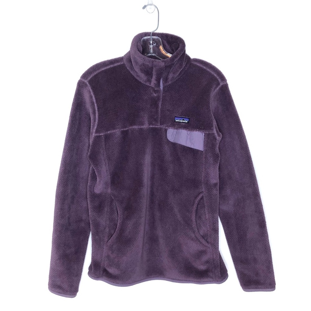 Patagonia Purple Fuzzy Half Snap Pullover